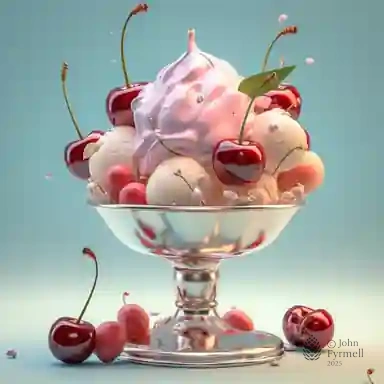 Cherry Blossoms in Cream