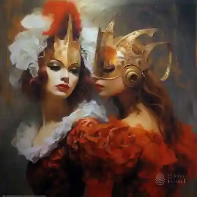 Crimson Veil of Elegance