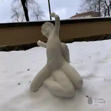 Eternal Grace in Winter's Embrace