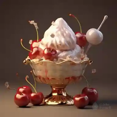 Cherry Blossoms in Cream