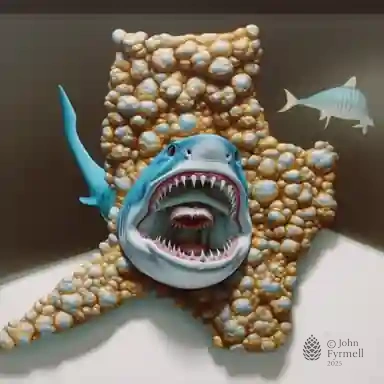 Shark's Playful Roar