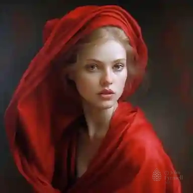 Ethereal Crimson Veil