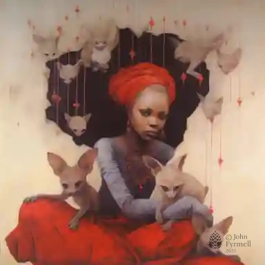 Crimson Veil of Serenity