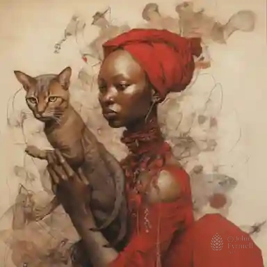 Red Veil and Feline Whisper