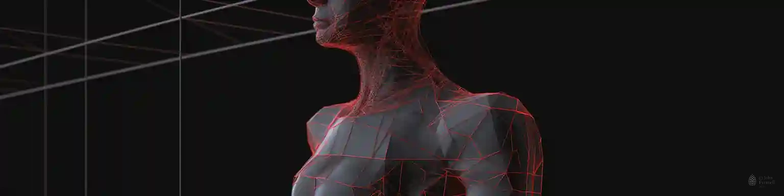 Crimson Veins of the Digital Muse