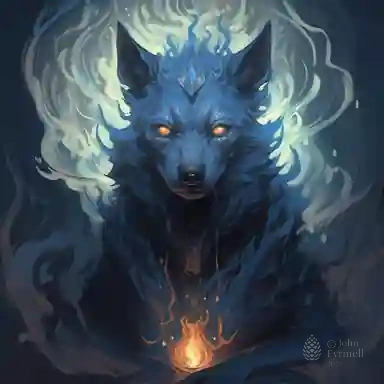 Eternal Flame Wolf