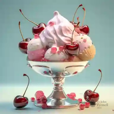 Cherry Blossoms in Cream