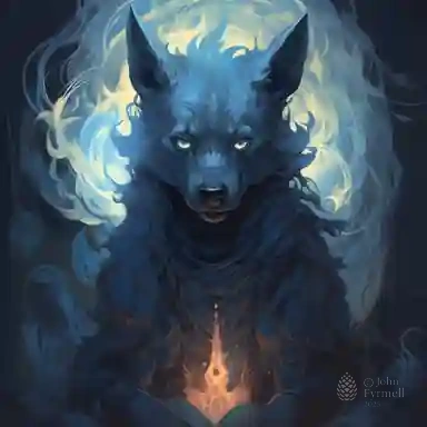 Eternal Flame Wolf
