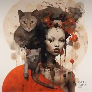 Crimson Moonlit Vigil