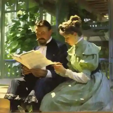 Intimate Literary Moment