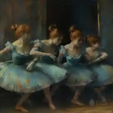 Dancers in Blue