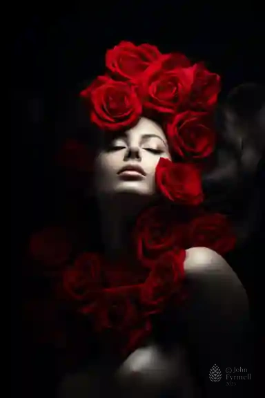 Crown of Crimson Elegance