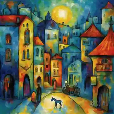 Moonlit Village Serenade