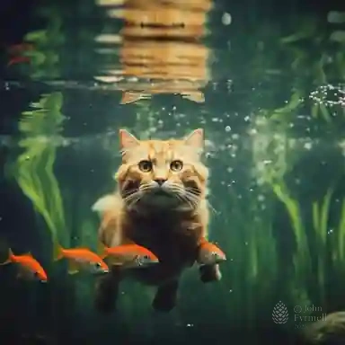 Feline Submerged