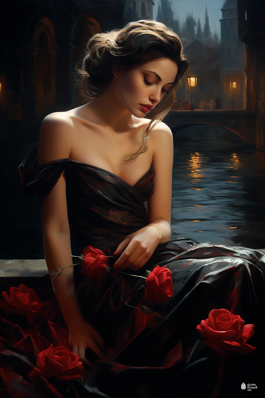 Midnight Rose Petals