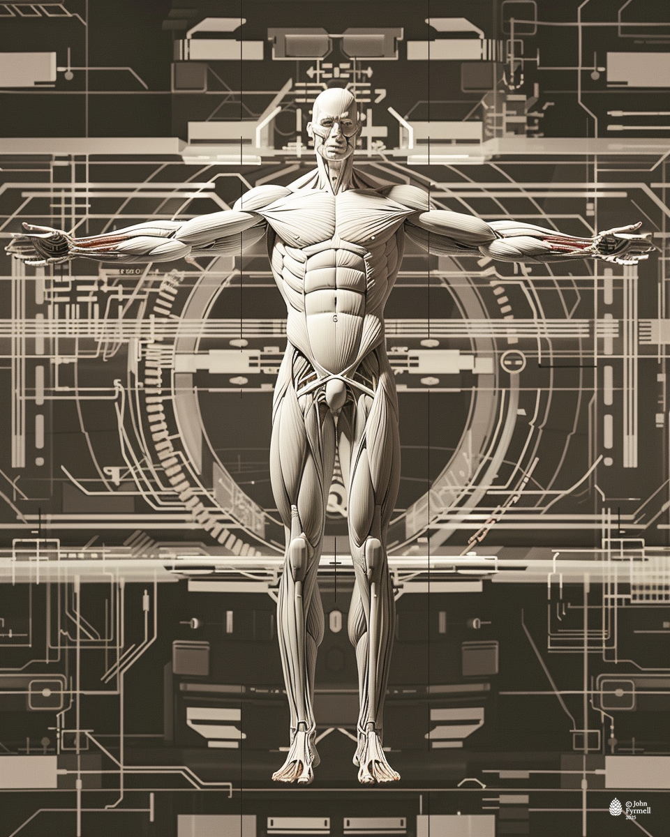 Cybernetic Vitruvian