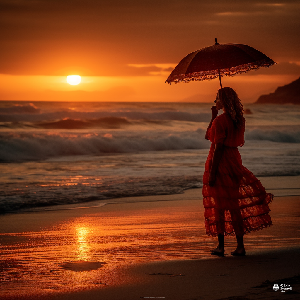 Crimson Sunset Solace