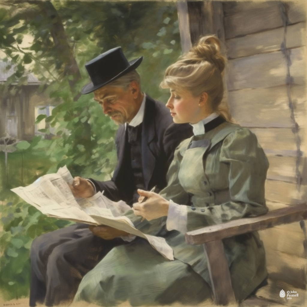 Intimate Scholarly Moment