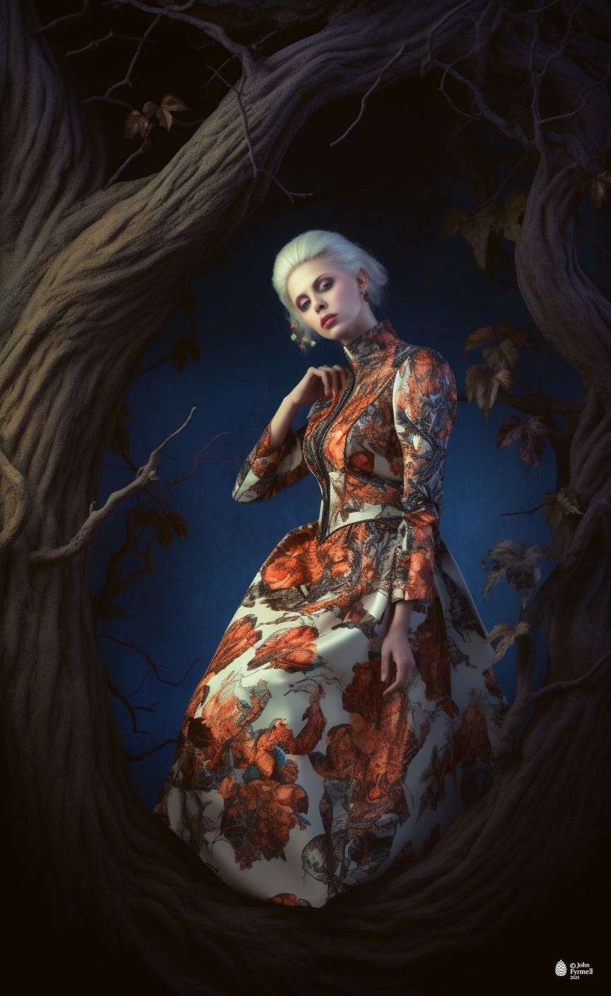 Moonlit Floral Enchantress